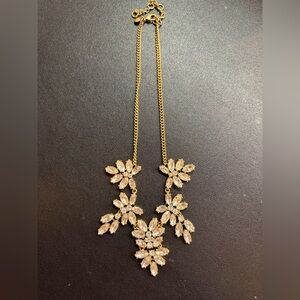 J. Crew Elegant Gold Floral Necklace